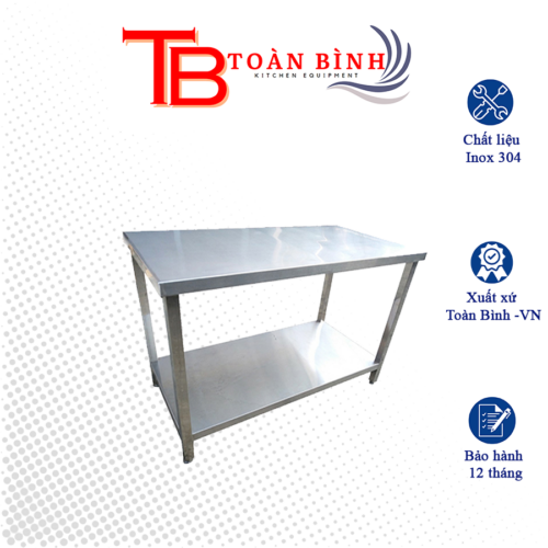 BÀN INOX 2 TẦNG