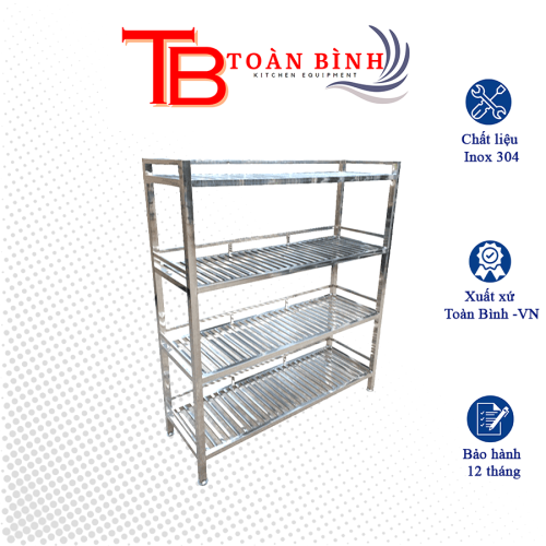 kệ song inox 4 tầng