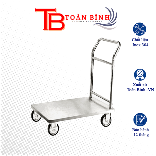 xe đẩy inox 1 tầng